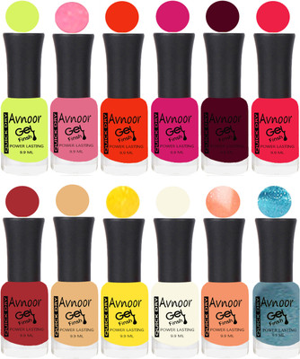

Avnoor Velvet Matte Gel Nail Polish Combo 1492 Multicolor(Pack of 12)