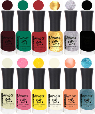 

Avnoor Velvet Matte Gel Nail Polish Combo 1520 Multicolor(Pack of 12)