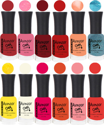 

Avnoor Velvet Matte Gel Nail Polish Combo 1374 Multicolor(Pack of 12)