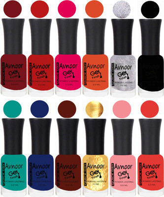 

Avnoor Velvet Matte Gel Nail Polish Combo 1340 Multicolor(Pack of 12)
