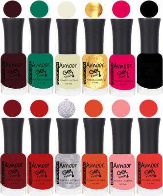 

Avnoor Velvet Matte Gel Nail Polish Combo 1388 Multicolor(Pack of 12)