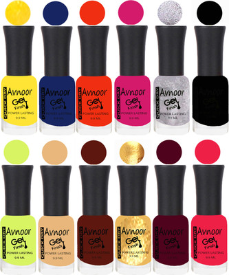 

Avnoor Velvet Matte Gel Nail Polish Combo 1568 Multicolor(Pack of 12)