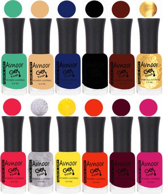 

Avnoor Velvet Matte Gel Nail Polish Combo 1542 Multicolor(Pack of 12)