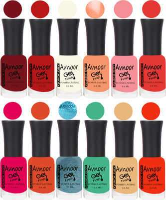 

Avnoor Velvet Matte Gel Nail Polish Combo 1579 Multicolor(Pack of 12)