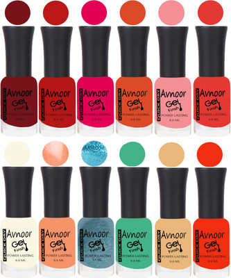 

Avnoor Velvet Matte Gel Nail Polish Combo 1577 Multicolor(Pack of 12)