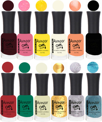 

Avnoor Velvet Matte Gel Nail Polish Combo 1530 Multicolor(Pack of 12)