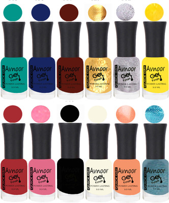 

Avnoor Velvet Matte Gel Nail Polish Combo 1410 Multicolor(Pack of 12)