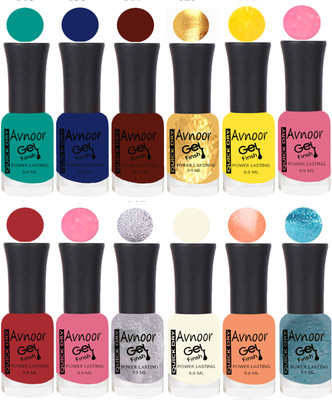

Avnoor Velvet Matte Gel Nail Polish Combo 1409 Multicolor(Pack of 12)