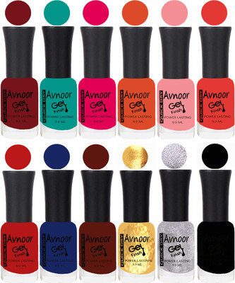 

Avnoor Velvet Matte Gel Nail Polish Combo 1322 Multicolor(Pack of 12)