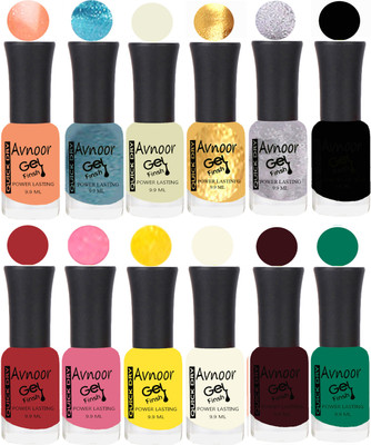 

Avnoor Velvet Matte Gel Nail Polish Combo 1527 Multicolor(Pack of 12)