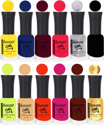 

Avnoor Velvet Matte Gel Nail Polish Combo 1573 Multicolor(Pack of 12)