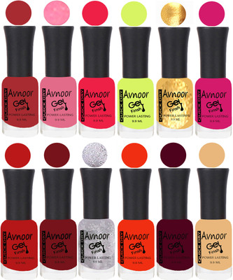 

Avnoor Velvet Matte Gel Nail Polish Combo 1508 Multicolor(Pack of 12)