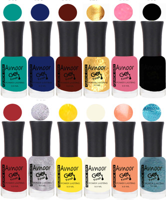 

Avnoor Velvet Matte Gel Nail Polish Combo 1403 Multicolor(Pack of 12)