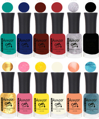 

Avnoor Velvet Matte Gel Nail Polish Combo 1396 Multicolor(Pack of 12)