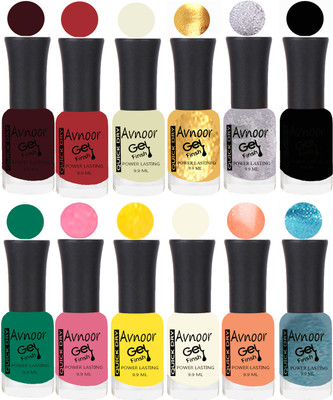 

Avnoor Velvet Matte Gel Nail Polish Combo 1519 Multicolor(Pack of 12)
