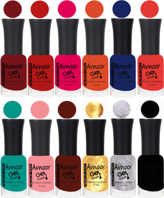 

Avnoor Velvet Matte Gel Nail Polish Combo 1331 Multicolor(Pack of 12)