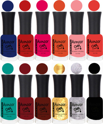

Avnoor Velvet Matte Gel Nail Polish Combo 1327 Multicolor(Pack of 12)
