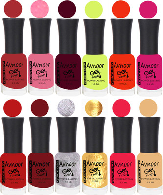 

Avnoor Velvet Matte Gel Nail Polish Combo 1510 Multicolor(Pack of 12)