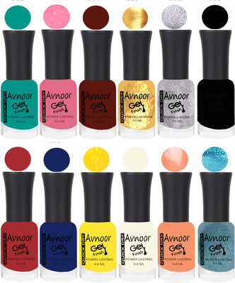 

Avnoor Velvet Matte Gel Nail Polish Combo 1400 Multicolor(Pack of 12)