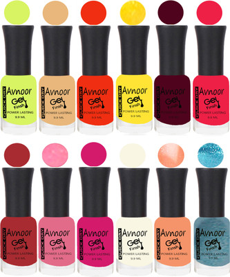 

Avnoor Velvet Matte Gel Nail Polish Combo 1499 Multicolor(Pack of 12)