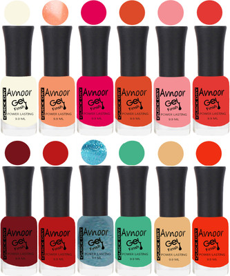 

Avnoor Velvet Matte Gel Nail Polish Combo 1578 Multicolor(Pack of 12)