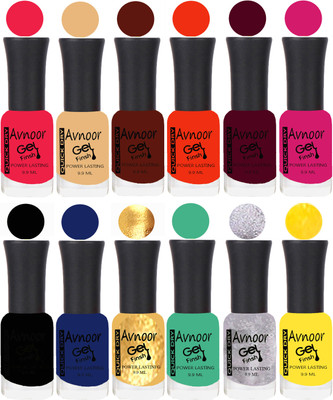 

Avnoor Velvet Matte Gel Nail Polish Combo 1538 Multicolor(Pack of 12)