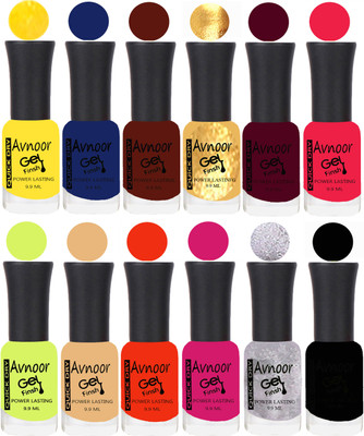 

Avnoor Velvet Matte Gel Nail Polish Combo 1574 Multicolor(Pack of 12)