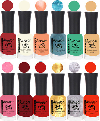 

Avnoor Velvet Matte Gel Nail Polish Combo 1560 Multicolor(Pack of 12)