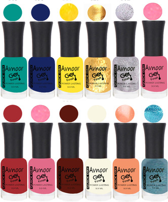 

Avnoor Velvet Matte Gel Nail Polish Combo 1407 Multicolor(Pack of 12)