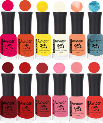 

Avnoor Velvet Matte Gel Nail Polish Combo 1371 Multicolor(Pack of 12)