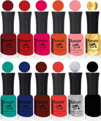 

Avnoor Velvet Matte Gel Nail Polish Combo 1345 Multicolor(Pack of 12)