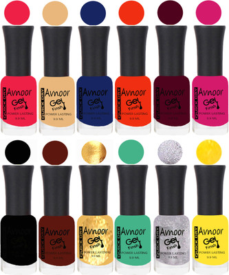 

Avnoor Velvet Matte Gel Nail Polish Combo 1539 Multicolor(Pack of 12)
