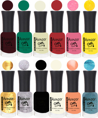 

Avnoor Velvet Matte Gel Nail Polish Combo 1531 Multicolor(Pack of 12)