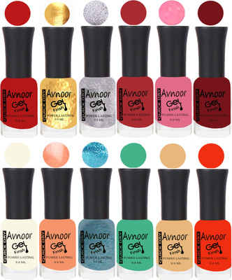 

Avnoor Velvet Matte Gel Nail Polish Combo 1558 Multicolor(Pack of 12)