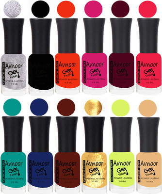 

Avnoor Velvet Matte Gel Nail Polish Combo 1441 Multicolor(Pack of 12)