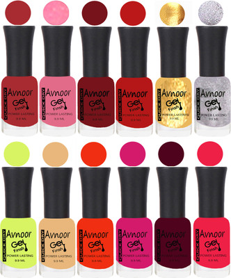 

Avnoor Velvet Matte Gel Nail Polish Combo 1503 Multicolor(Pack of 12)