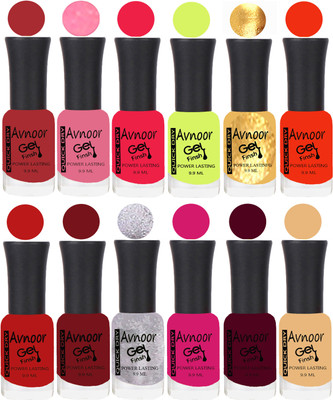 

Avnoor Velvet Matte Gel Nail Polish Combo 1507 Multicolor(Pack of 12)