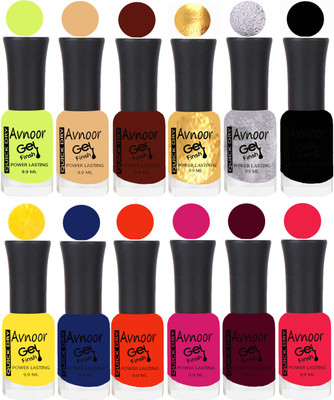 

Avnoor Velvet Matte Gel Nail Polish Combo 1563 Multicolor(Pack of 12)
