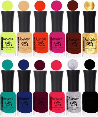 

Avnoor Velvet Matte Gel Nail Polish Combo 1446 Multicolor(Pack of 12)