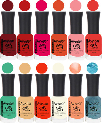 

Avnoor Velvet Matte Gel Nail Polish Combo 1588 Multicolor(Pack of 12)