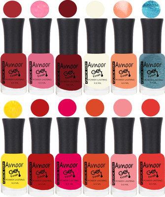 

Avnoor Velvet Matte Gel Nail Polish Combo 1350 Multicolor(Pack of 12)