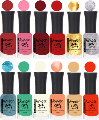 

Avnoor Velvet Matte Gel Nail Polish Combo 1551 Multicolor(Pack of 12)