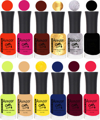 

Avnoor Velvet Matte Gel Nail Polish Combo 1569 Multicolor(Pack of 12)