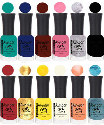 

Avnoor Velvet Matte Gel Nail Polish Combo 1402 Multicolor(Pack of 12)