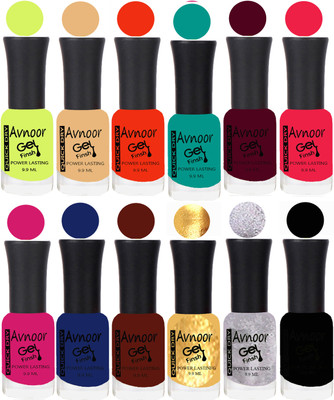 

Avnoor Velvet Matte Gel Nail Polish Combo 1426 Multicolor(Pack of 12)