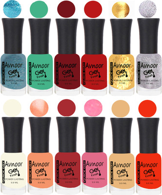 

Avnoor Velvet Matte Gel Nail Polish Combo 1552 Multicolor(Pack of 12)