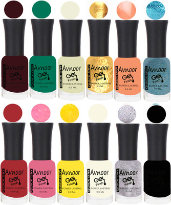 

Avnoor Velvet Matte Gel Nail Polish Combo 1529 Multicolor(Pack of 12)