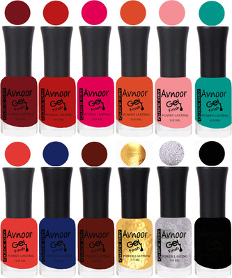 

Avnoor Velvet Matte Gel Nail Polish Combo 1326 Multicolor(Pack of 12)