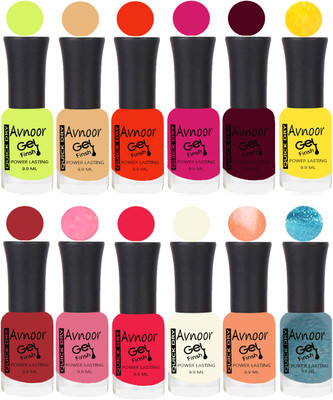 

Avnoor Velvet Matte Gel Nail Polish Combo 1500 Multicolor(Pack of 12)