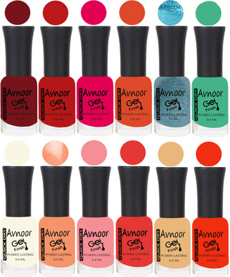 

Avnoor Velvet Matte Gel Nail Polish Combo 1584 Multicolor(Pack of 12)